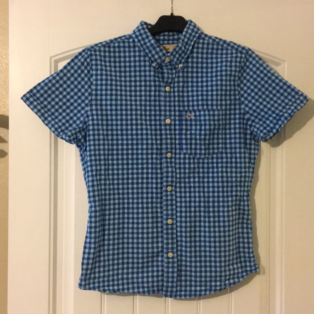 Sm Plaid Hollister Button Up